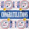 Graduation Decorations Class of 2026, 350 PCS Graduation Party Supplies College High School Grad Decor Disposable Dinnerware (Serve 50) Paper Plates Cup Napkin Fork Knife Spoon (Red & Blue)